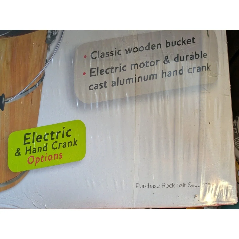 Carey 6 Qt. Homemade Ice Cream Maker Wooden Bucket
